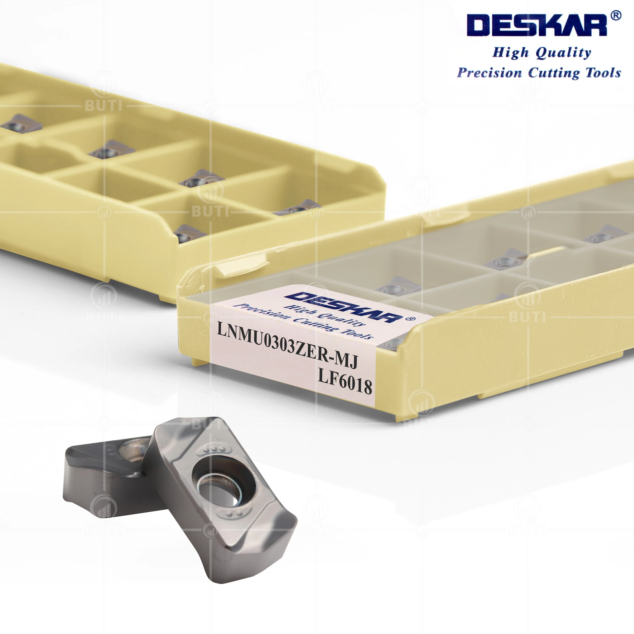 Imagem -02 - Deskar 100 Original Lnmu0303zer mj Lf6018 Carbide Insere Torno Torneamento Lnmu Placa Cnc Fresadora Ferramentas para Aço Inoxidável