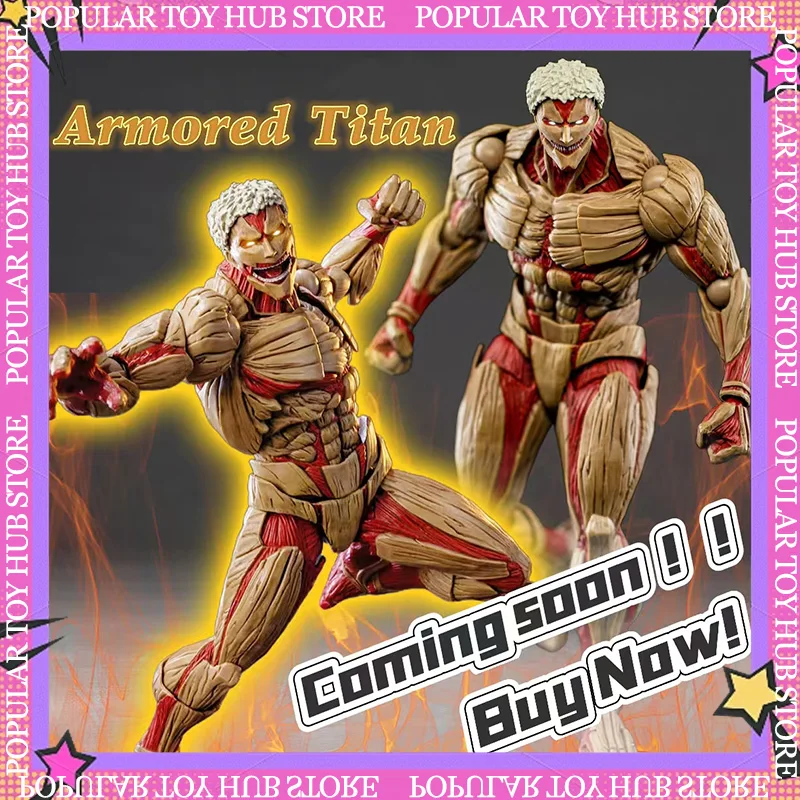 

Новый Kaiyodo Attack on Titan Armored Titan Revoltech Yamaguchi Аниме Фигурки Фигурка Ko ПВХ Подвижная Модель Игрушки Для Мальчиков Подарок