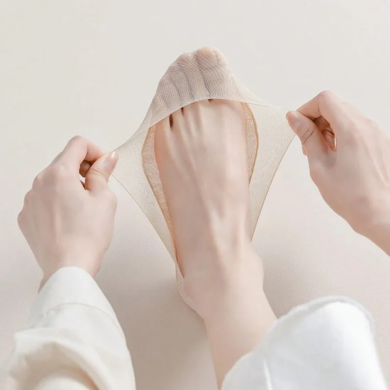 5 Pairs Women Socks Summer Thin Low Cute Socks Solid Color Breathable Invisible Socks For Women image 2