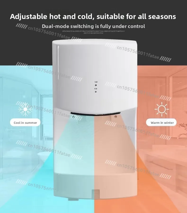Hand Dryer Automatic Induction High Speed for Toilet Bathroom Home Office Use