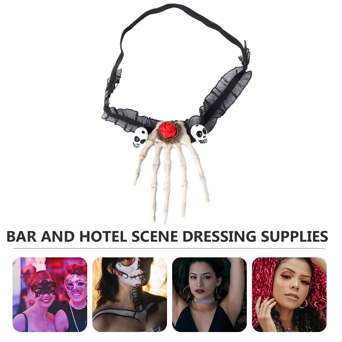 

Halloween Necklace Creative Adornment Decorative Pendant Cosplay Necklace Party Ornament