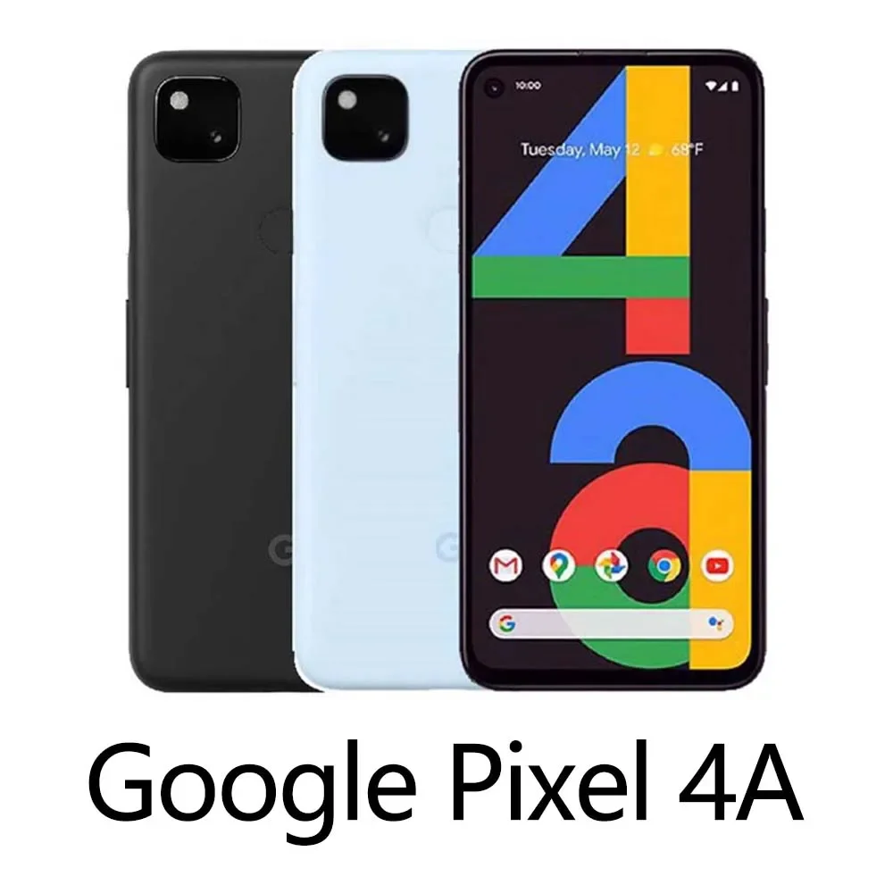 Google Pixel 4a Original entsperrtes Mobiltelefon Smartphone 128 GB Rom 5,81 Zoll NFC Octa-Core Fingerabdruck 4G Pixel 4a Mobiltelefon