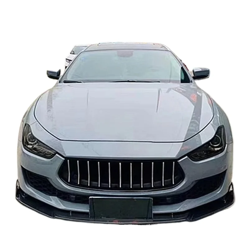 Carbon Fiber for Ghibli Upgrade 3D Style Body Kit Front Lip Splitter Rear Diffuser Side Skirts Spoiler Hood