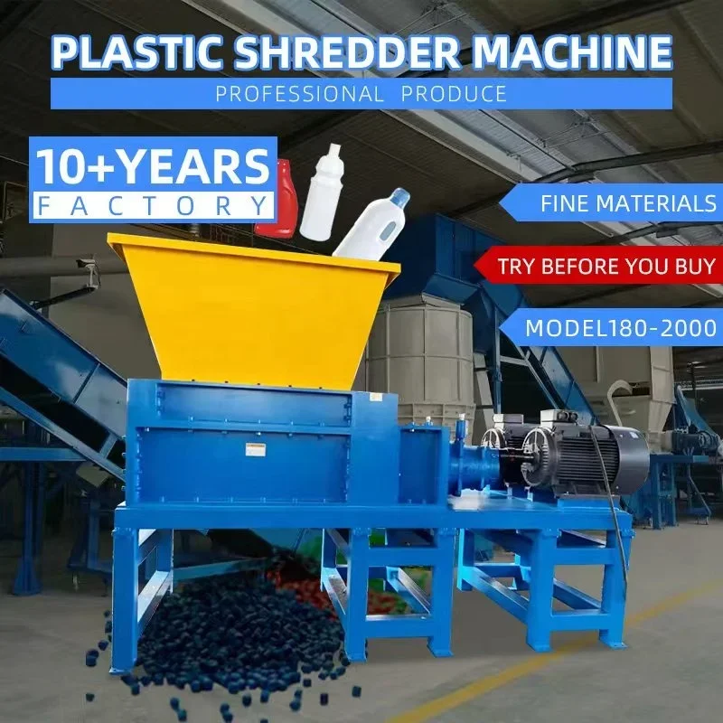 YG Plastic Shredder Granulator Pet Bottle Film Recycling Line Packing Plastic Film PP LDPE HDPE Plastic Recycling Machine