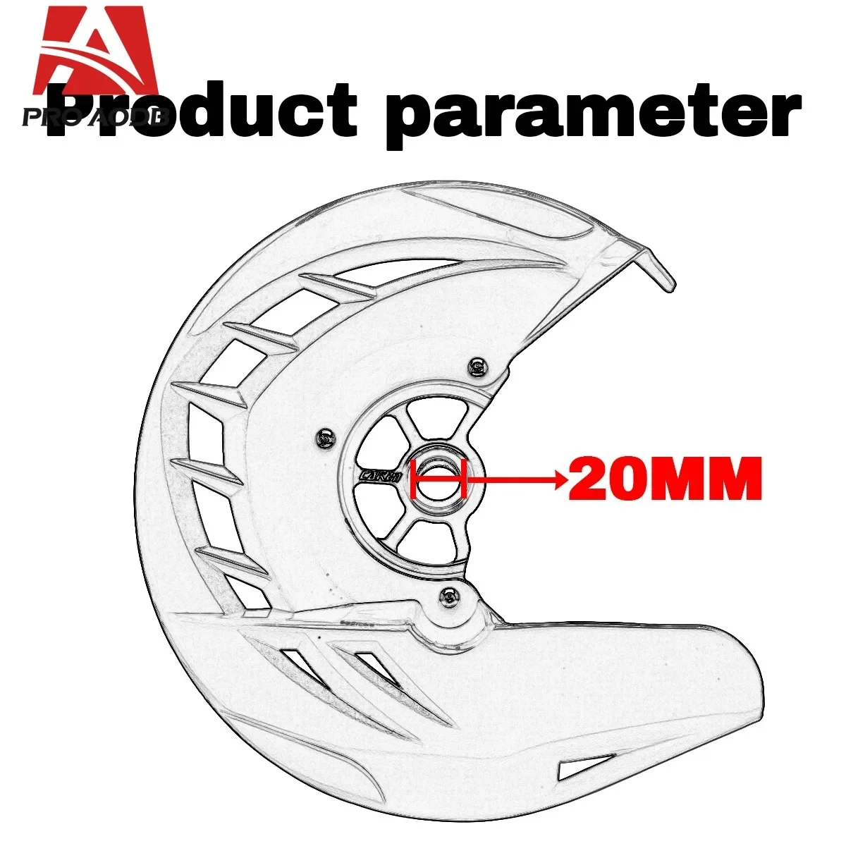 Motorcycle Front Brake Disc Guard Cover Protector For KX125 KX250 2006-2008 For KX250F KX450F 2006-2020 For KLX450R 2008-2015