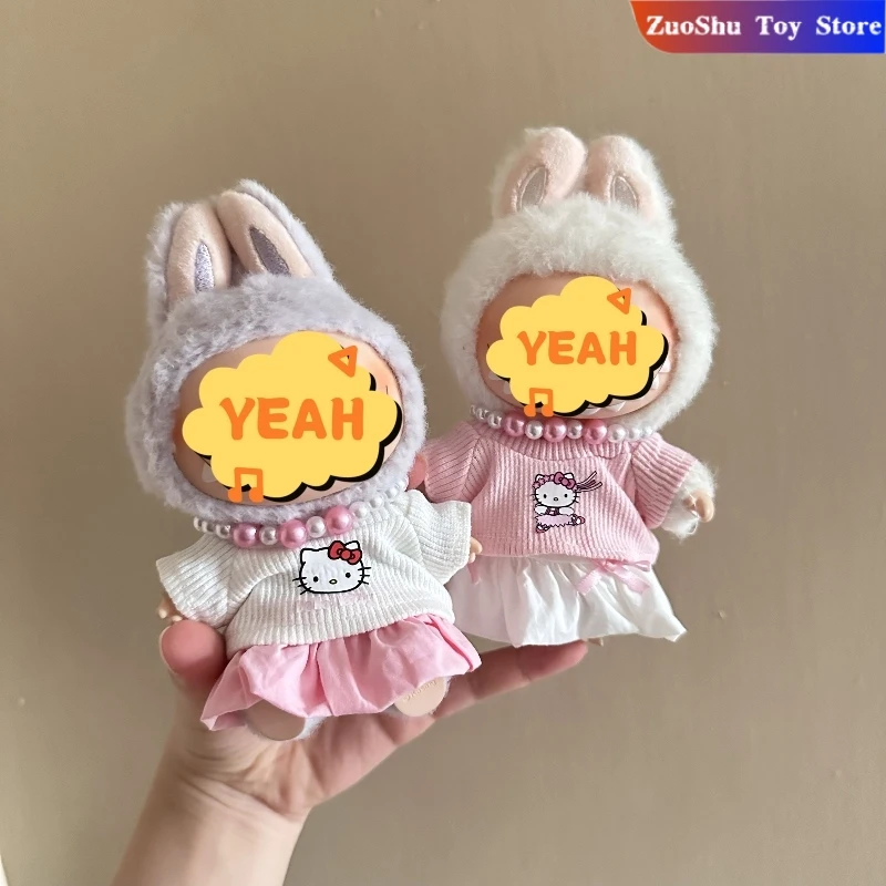 

The Monsters Lbb Doll Clothes Macaron 15/17cm Baby Clothes Hello Kitty Set Kawaii V1 V2 V3 Doll Clothes Accessories No Dolls