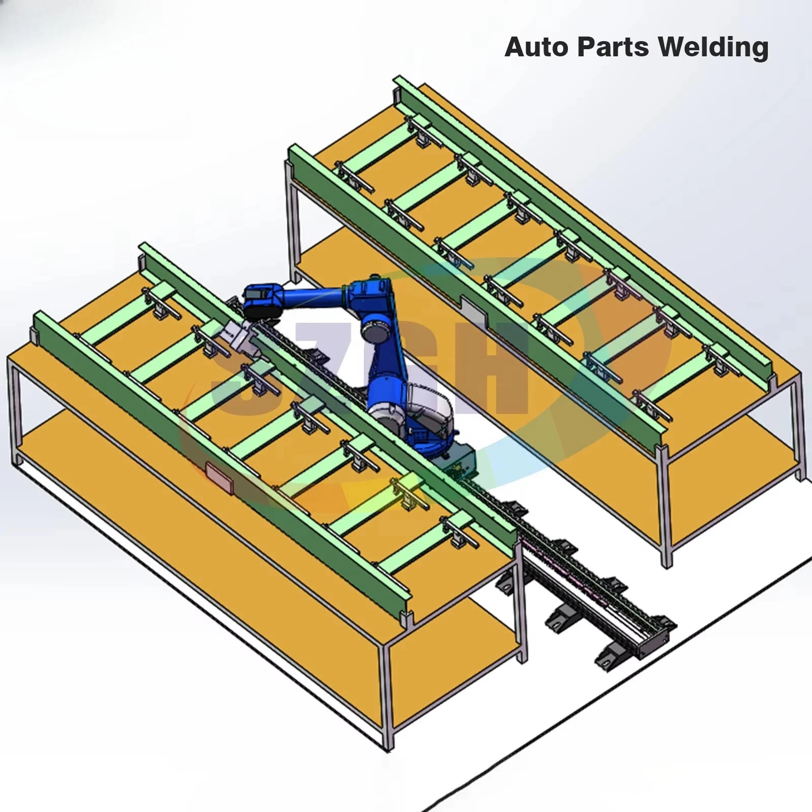 Automatic Robotic Welding Machine 6 Axis High Precision Welding Robot for Metal Furniture Automotive Welding