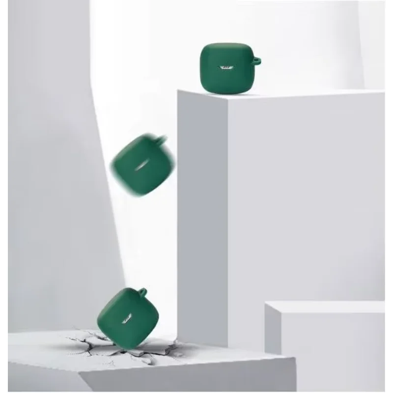 لـ SoundPEATS حافظة شفافة منقطة كرتونية مضحكة على شكل حيوان من السيليكون لحماية سماعات بلوتوث لاسلكية