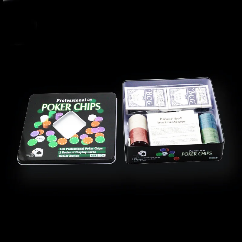 رقاقة مجموعة رقائق البوكر 100 رقائق تكساس هولدم لعبة البوكر لعبة رقائق XQ