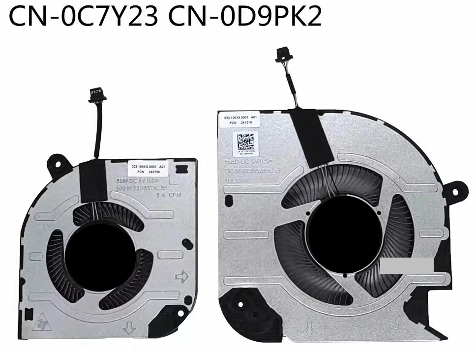 

New Laptop For Dell INSPIRON 16 PLUS 7620 RTX3060 Laptop CPU GPU cooling FAN 0C3MKP 0V7P3C