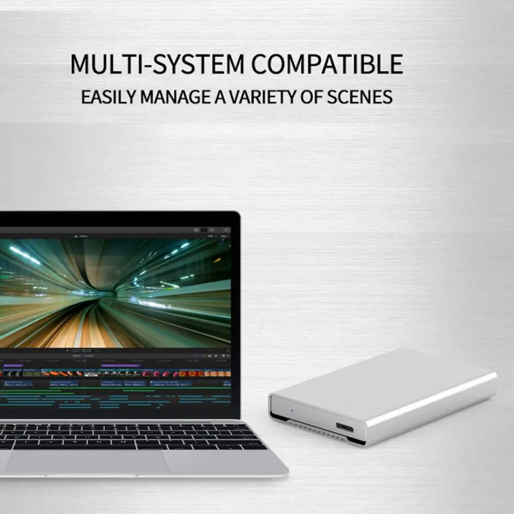 

HDD Enclosure Compact Easy Installation Portable External USB Hard Drive Disk Case for Home