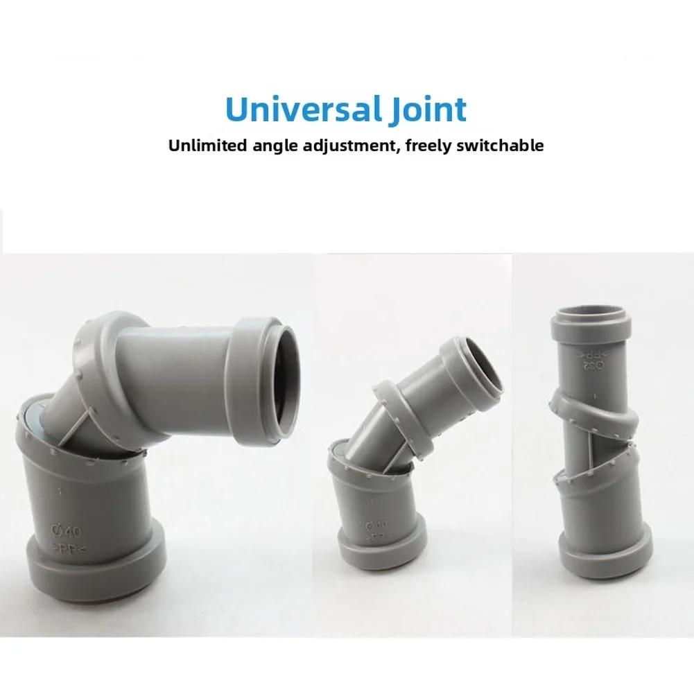 40mm To 32mm Quick Connect Adapter Flexible Angle Joint For Plumbing Pipe Garden Power Tool Accessories For Outdoor Garden