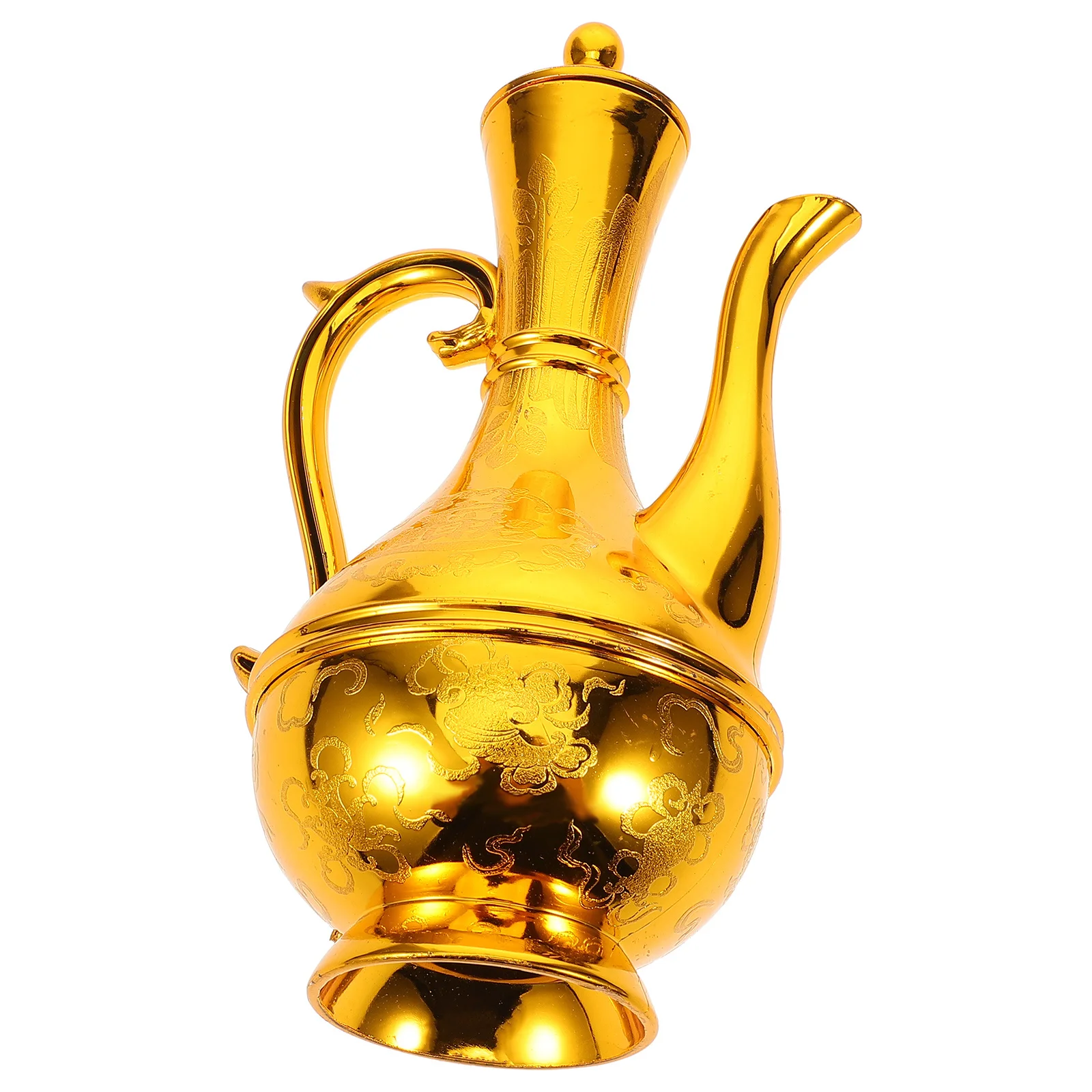 1pc jarro de plástico oferecendo pote para decoração de buda casa festival artesanato fino acessórios leves
