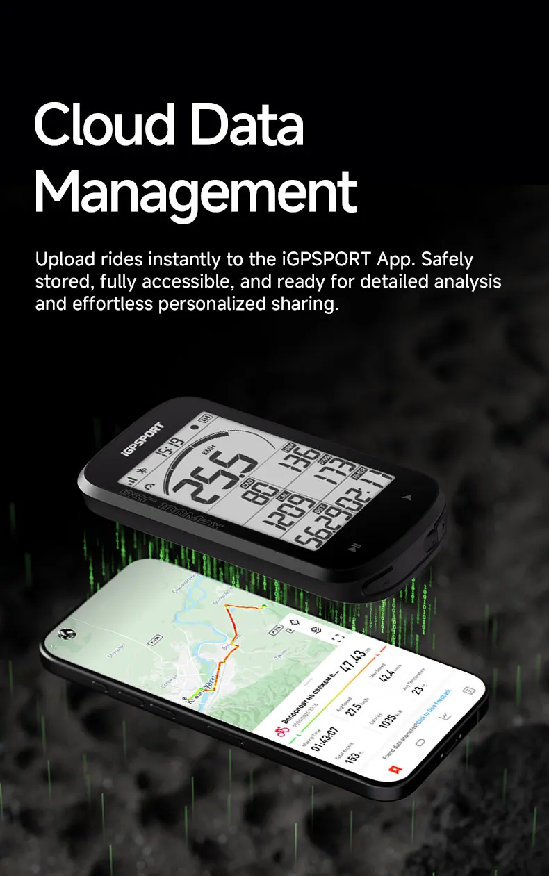 iGPSPORT BSC100Max Fahrradcomputer GPS Fahrradtacho Fahrrad Digitale Stoppuhr Radfahren Kilometerzähler Fahrradcomputer – Detail 12
