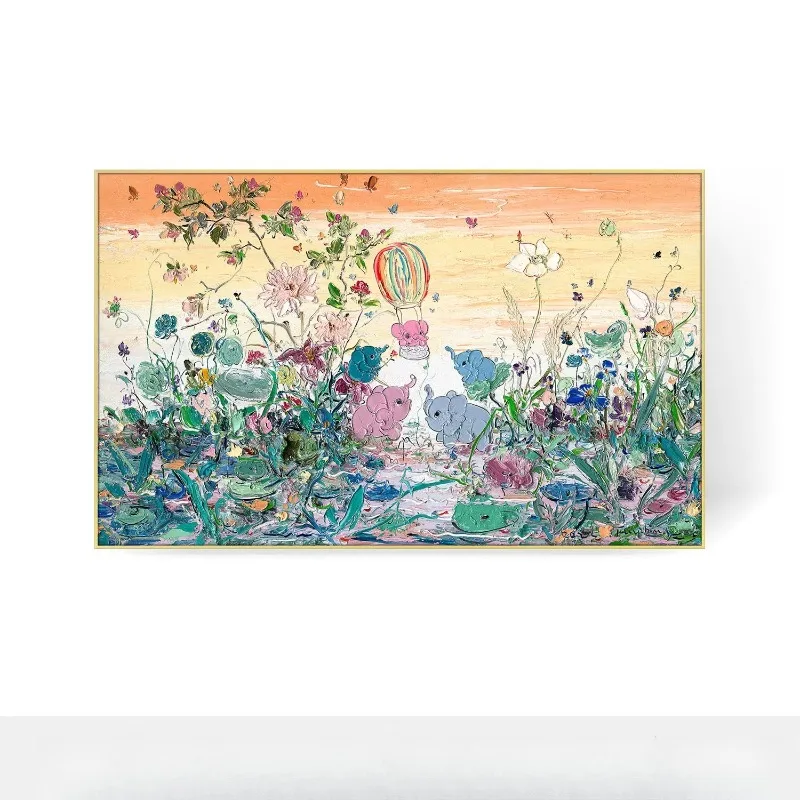 Three-dimensional printmaking, living room decorative painting, niche art painting, texture oil painting