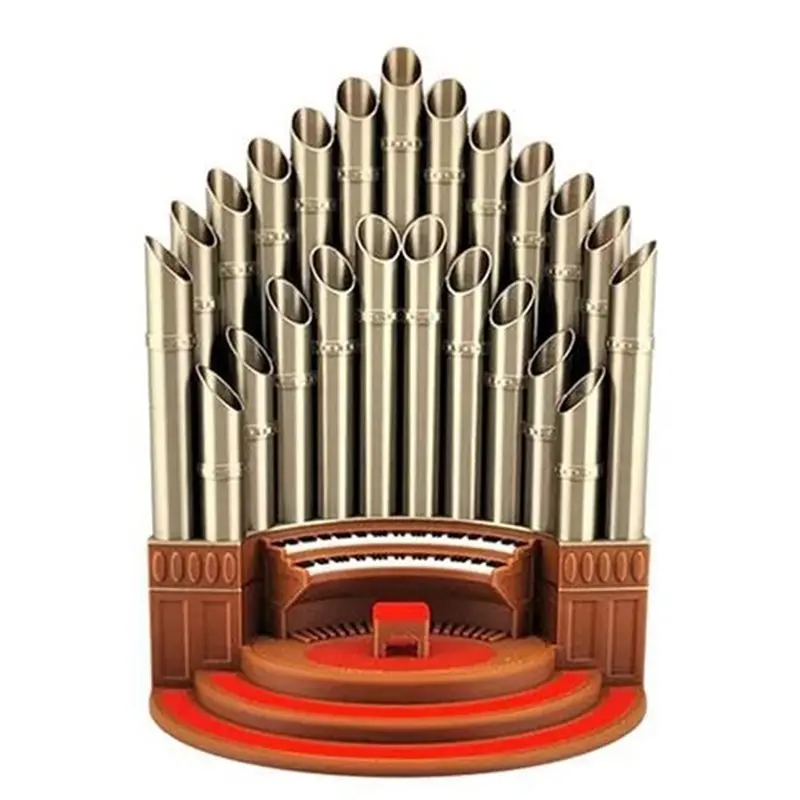 2X Pipe Organ Pen Pencil Holder, Funny Pen Holder Desktop Decoration, Pipe Organ Shaped Desktop Pen Holder, Cup Holder A
