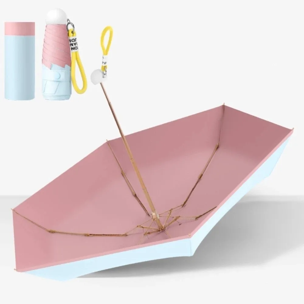 

Ultraviolet Protection Pocket Rain Umbrella Ultralight Folding Sun Umbrella Wind Resistant Dual Use Pocket Parasol Outdoor