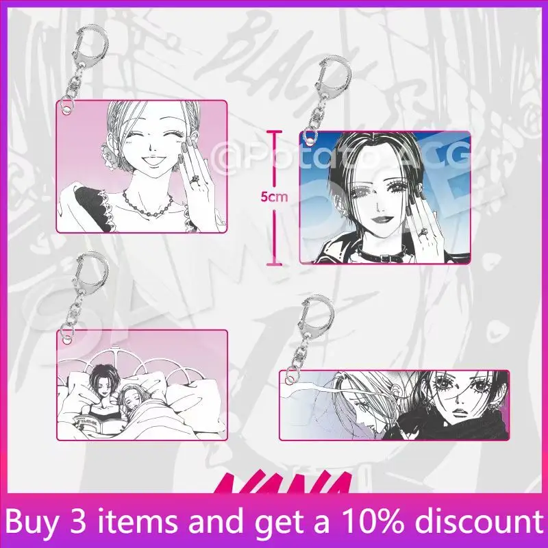 

NANA Anime Peripherals Osaki Nana Figurine Acrylic Keychain Komatsu Nana Figure Acrylic Pendant Collectible Ornament Toys Gift