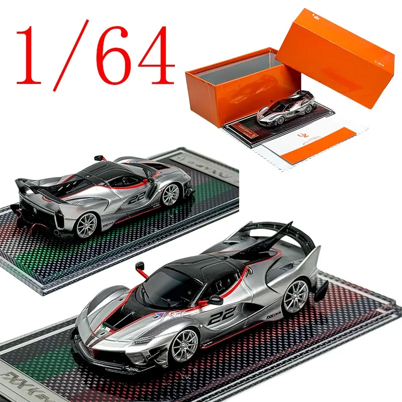 

U2 литой под давлением масштаб 1/64 ThePrancingHorse, модель автомобиля из смолы, Galloping Horse King FXXK EVO, игровые транспортные средства, игрушка для мальчика, подарок, оригинальная коробка