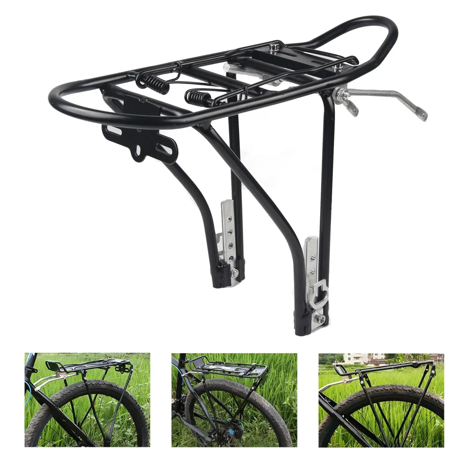 Rear Cargo Rack Tailstock Holder Aluminum Alloy Carrier for Travel Touring Load Limit 88 lbs/40kg Cycling Equipment