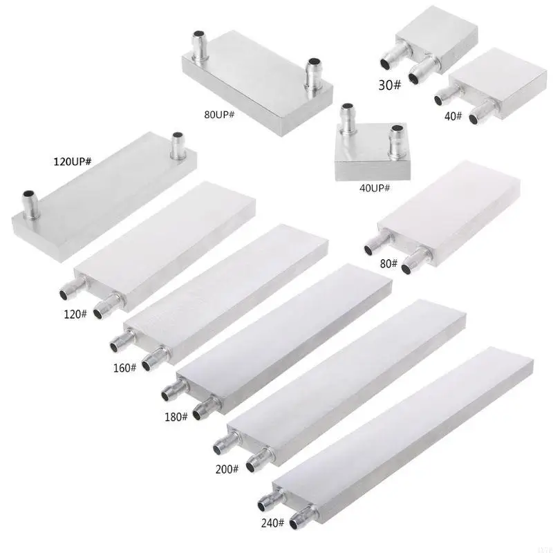 4x7e air pendingin air terbaru aluminium heat sink untuk komputer CPU radiator 40x120mm