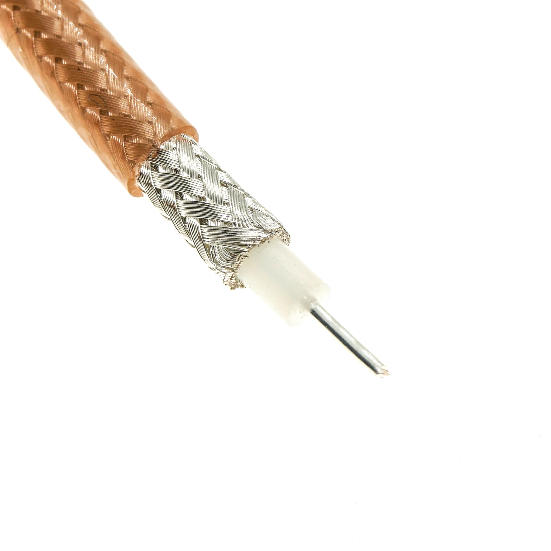 30M RG142 Double Shielded Bulk 50 Ohm High Temperature Coax Cable