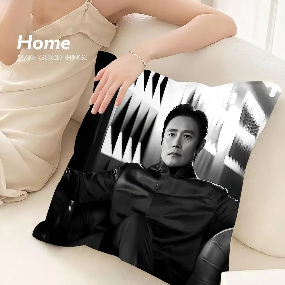 L-Lee Byung Hun 枕ケース 3D プリントポリエステル繊維 40*40 センチメートルホームソファスロー装飾フェスティバルギフト