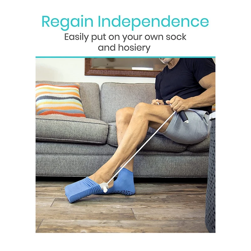 24-Hour Delivery Sock Aid Easy On And Off Stocking-Sock Helper Aide Tool -Puller For Elderly, Pregnant, Pull Up Assistance Help