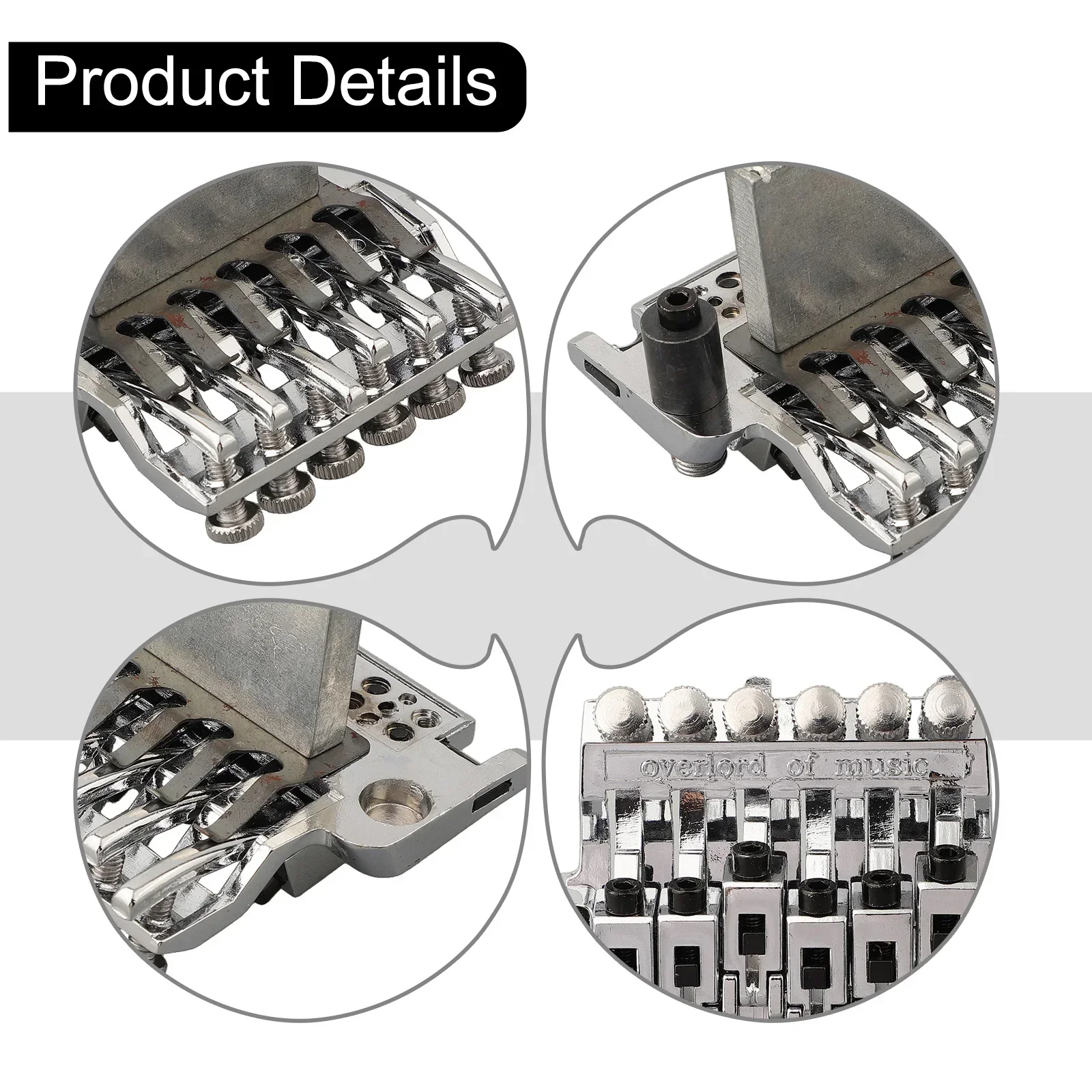 Tremolo Floyd Rose Style Bridge Sistema di doppia chiusura per chitarre elettriche Strumenti a corda Accessori per chitarra