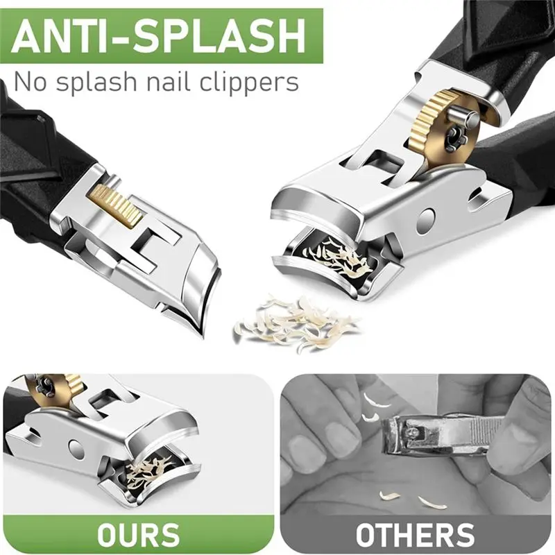 A73U Wide Jaw Opening Nail Clippers,Ingrown Toenail Clippers For Thick Toenails Nail Cutters For Seniors