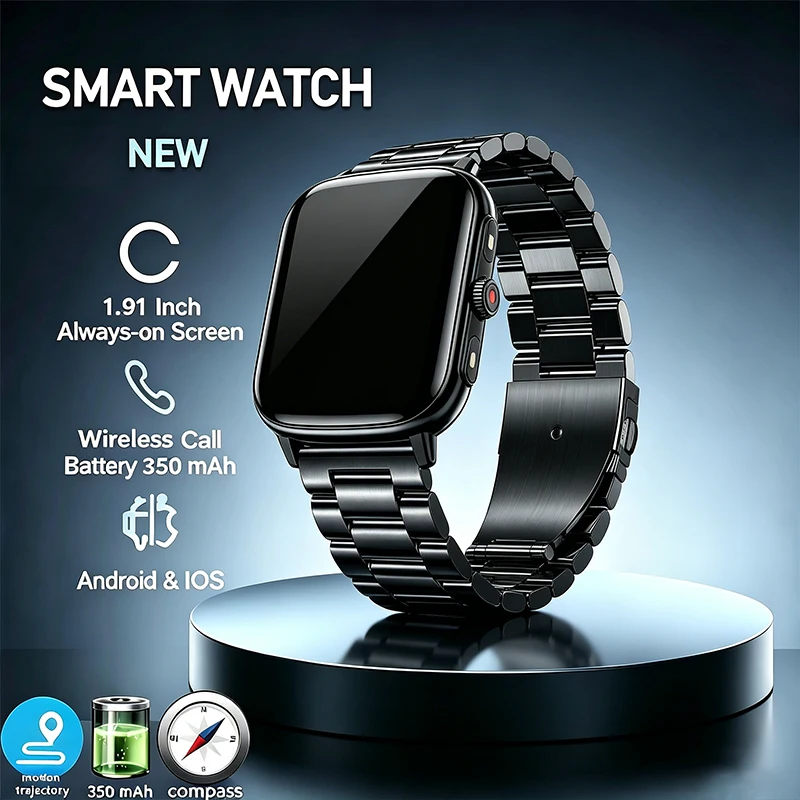 2026 New Smartwatch Bluetooth 5.3 Faster Connection 1.91