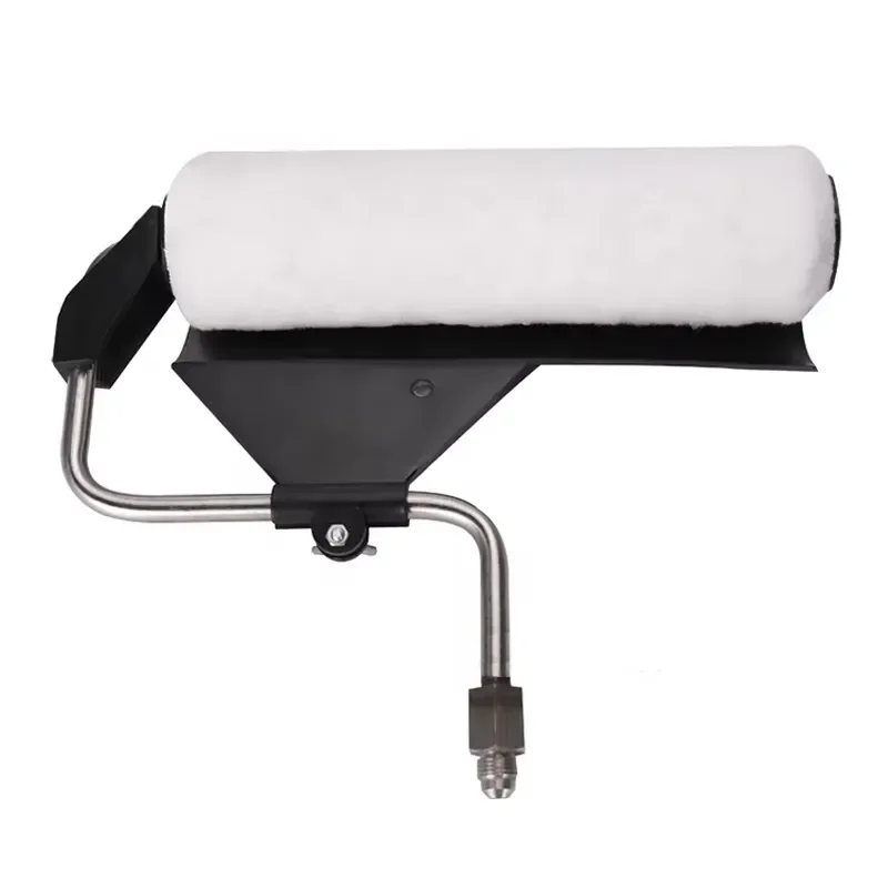 Long Handle Paint Roller with Spray Gun Attachment for Airless Sprayer Professional Wall Ceiling Coating Tool Kit Efficient