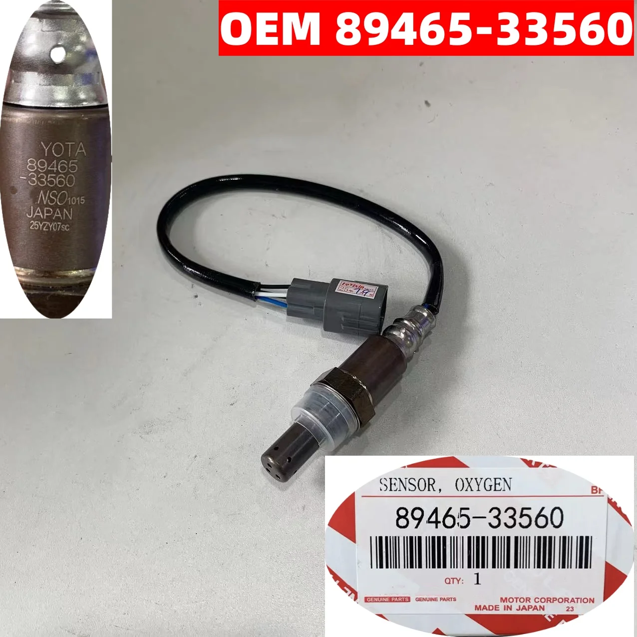 

89465-33560 New For Toyota CAMRY LEXUS 12-17 Car Lambda Probe O2 Oxygen Sensor 8946533560