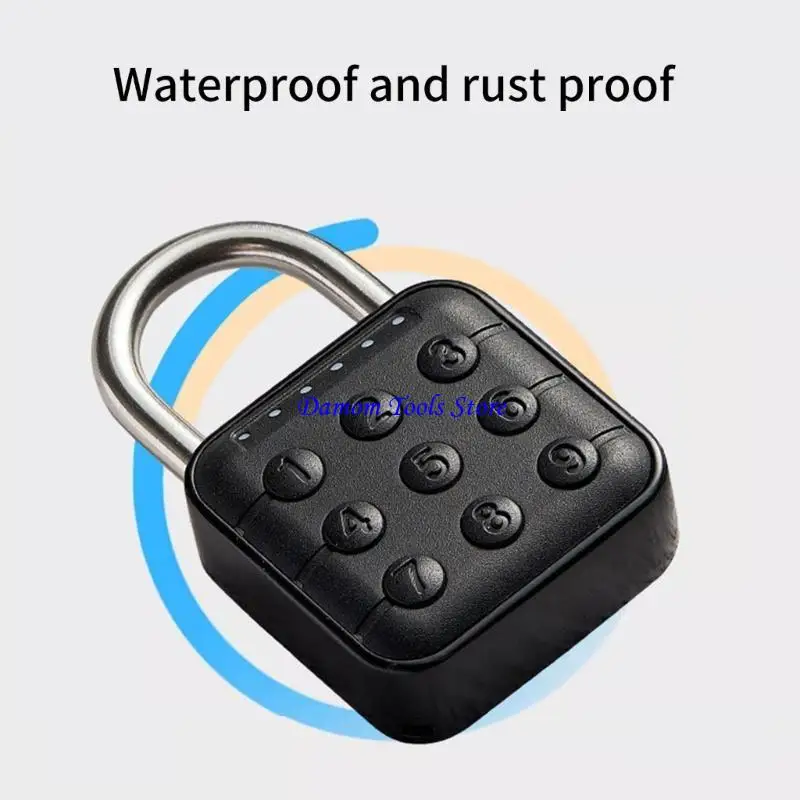 57BE Waterproof Padlock 6-digit Travel Combination Lock Lockers Code Lock Outdoor Gym Code Lock for Lockers Storage Box Cabinet