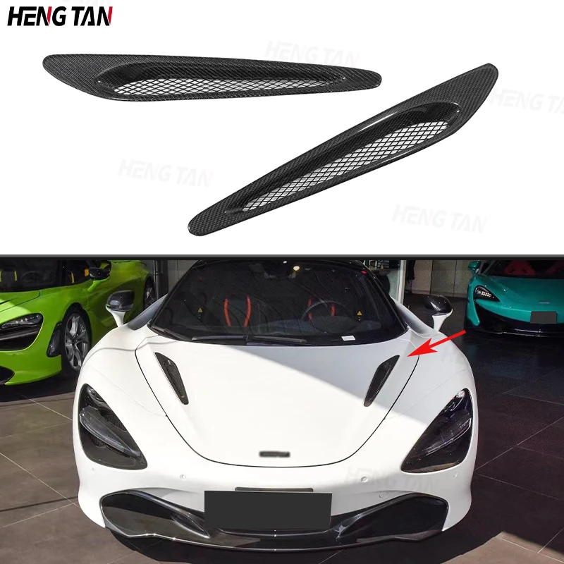 

For McLaren 720S 2017+ Carbon Fiber High Quality Body Kit Front Hood Vent Grille Frame Hood Intake Grille Frame Trim