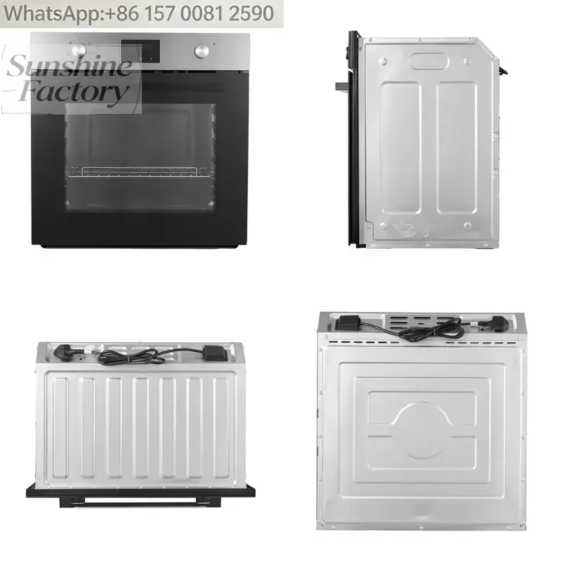 Single Recessed Electric Steam Oven High Power Source CB Certified LED Touch Control Energy Efficient Built-In Triple Glazed
