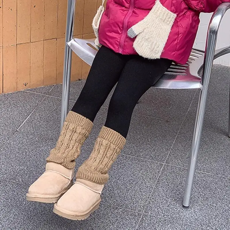 K8GF 2024 لباس ضيق عصري لخريف وشتاء البنات، سروال سفلي مطابق للألوان #3