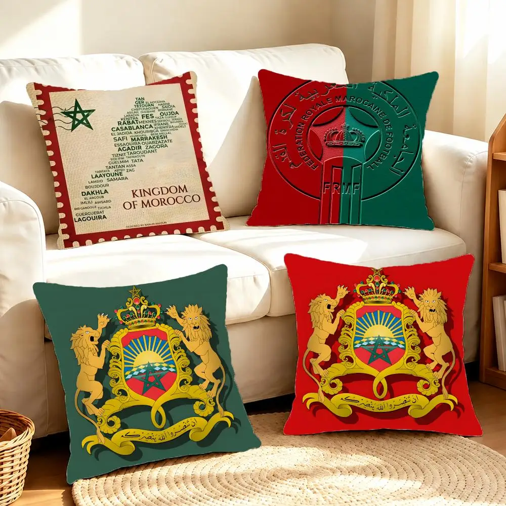 Ornate Sunny Travel T-The Kingdom Of Morocco Cushion Cover Sofa Living Room Home Decor Invisible Zipper Anti-dustmite Shell