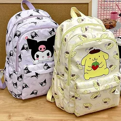 Anime Sanrio peluche Cinnamoroll zaino bambini ragazza ragazzo nero blu zainetto Kawaii studente borsa da scuola Computer grande regalo