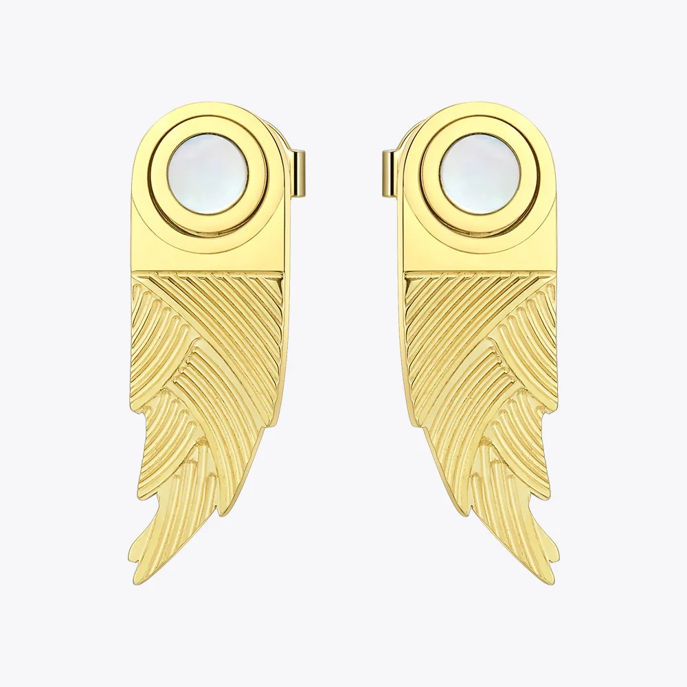 ENFASHION Bamboo Shoot Stud Earrings For Women Stainless Steel Gold Color Cute Plant Shape Earings Fashion Jewelry EF191045