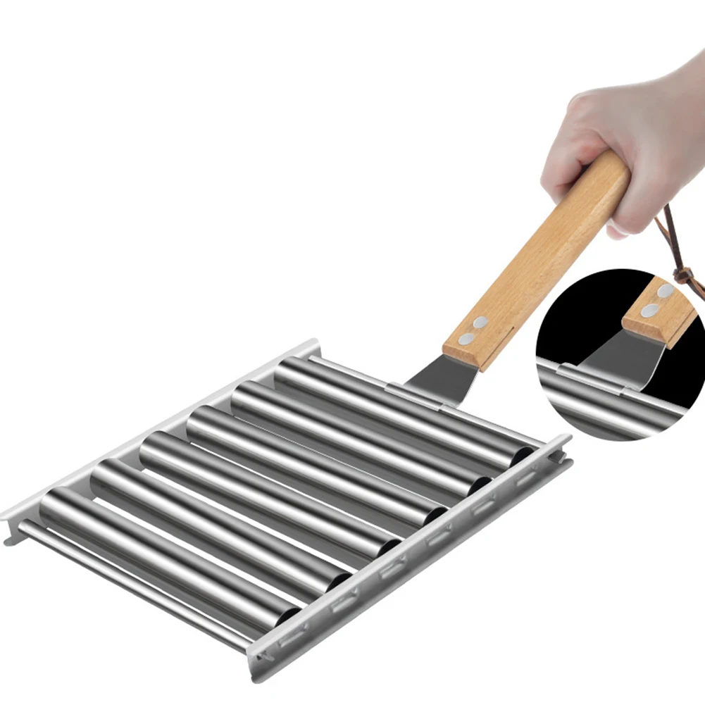 

Removable Hot Dog Hot Dog Rack Indoor Kitchen 18*17.5*4cm Kebab Grill Foldable Design High Temperature Resistance