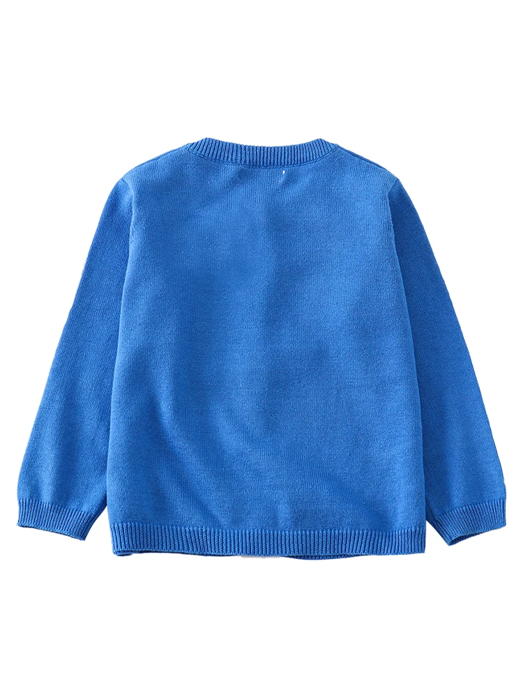 LJMOFA 1-6T Kid Solid Color Classics Knitwear Soft Comfortable Warm Sweaters for Boy Girl in Air Conditioner Room Cardigan D136