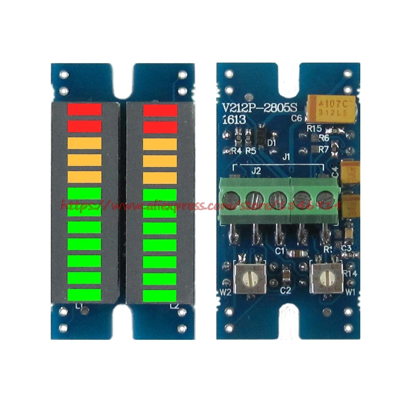 Music spectrum volume level dual channel LED display module Vu audio table