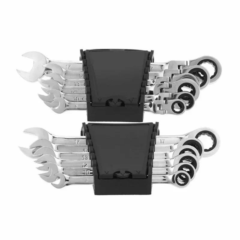 6PC Ratchet Set (Movable Head And Fixed Head, Korea Exclusive) Auto Repair Wrench Movable 6 Pieces