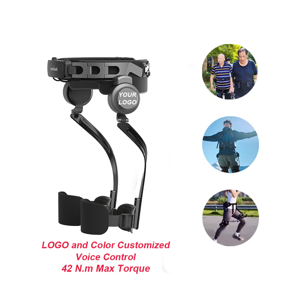 1000W Smart AI Electric Exoskeleton For Walking Assistance 2kg Lightweight Waterproof Design Knee Hip Support For Hiking