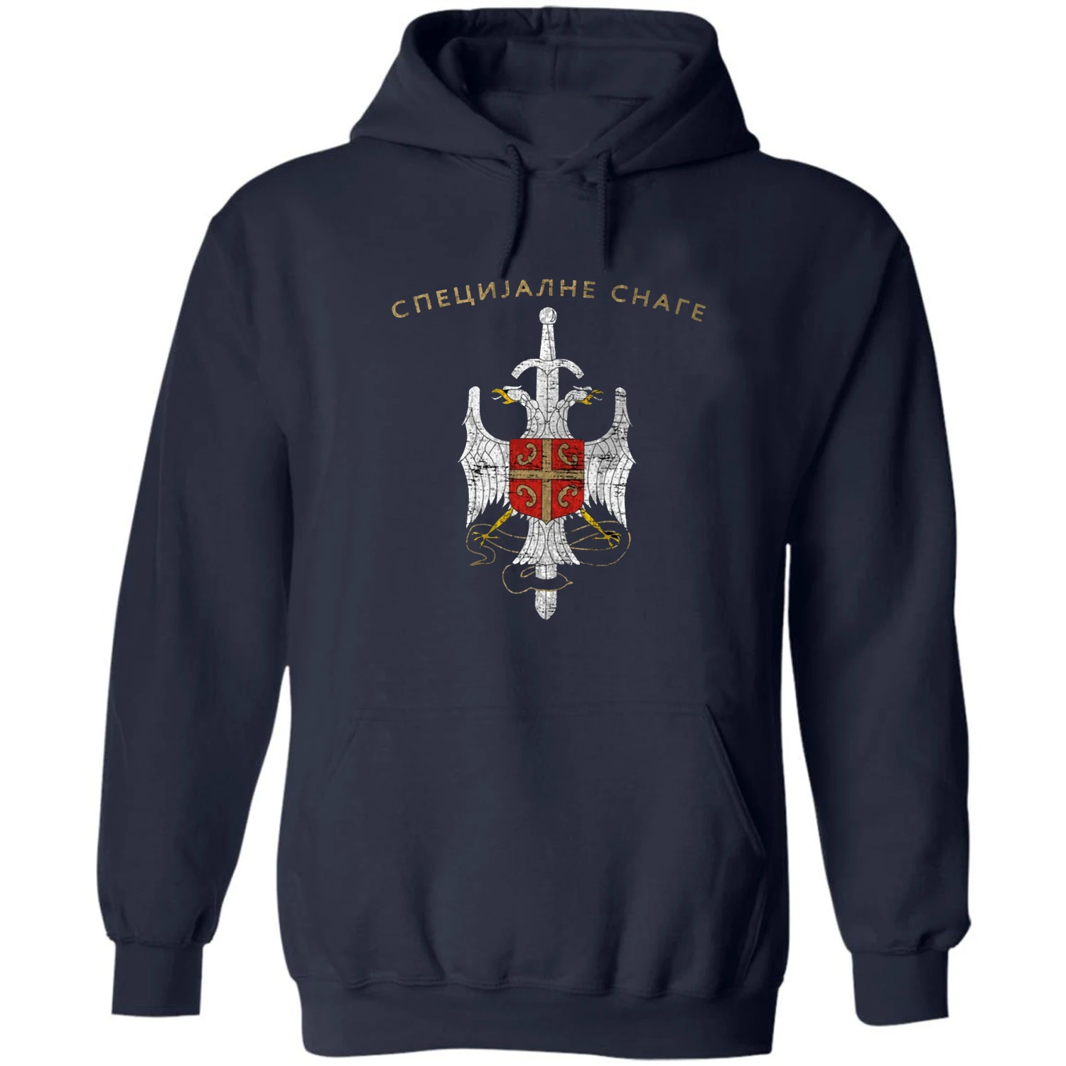 Serbian Special Forces CAJ Special Anti-Terrorist Unit Pullover Hoodie 100% Cotton Casual Mens Sweatshirt Military Streetwear