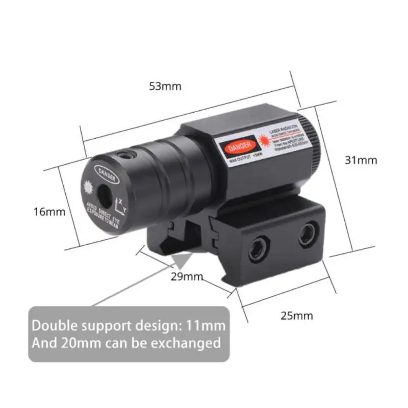 Mini Red Dot Laser Sight for Rifle Pistol Shooting Hunting Gun Adjustable 11mm 20mm Hunting Sight Hunting Optics