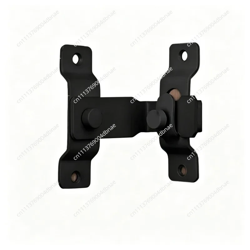 Stainless steel latch 90 degree non-punching door lock buckle door lock fixed buckle sliding door