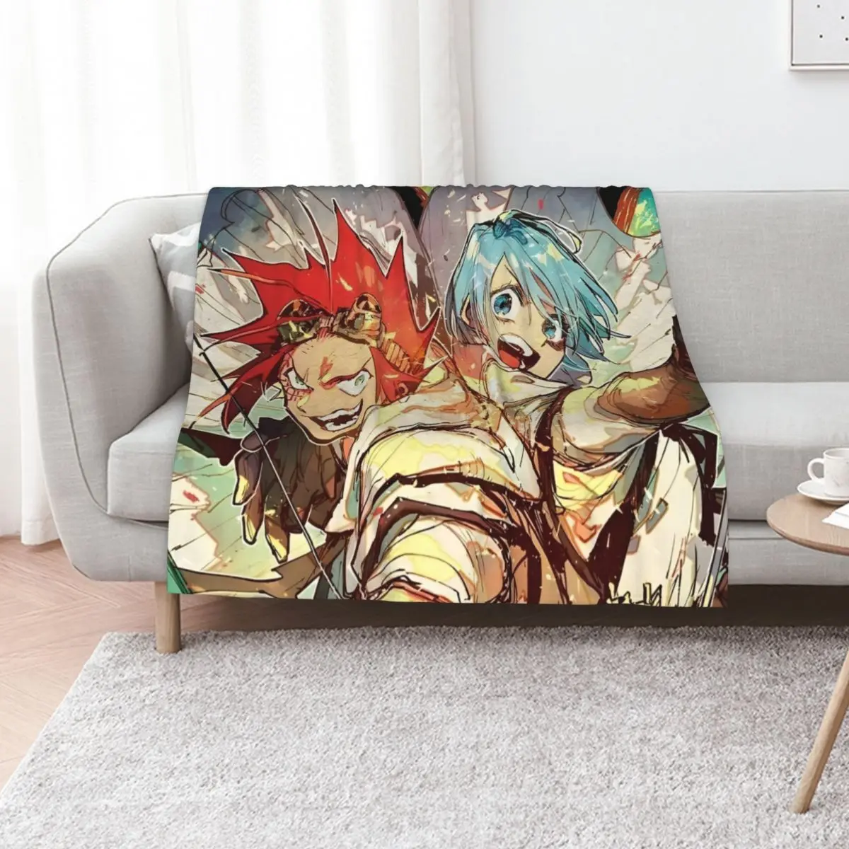 Sabikui Bisco - بطانية رمي اللوحة أريكة عملاقة مانغا الصيف للبطانيات الرقيقة للأريكة #1