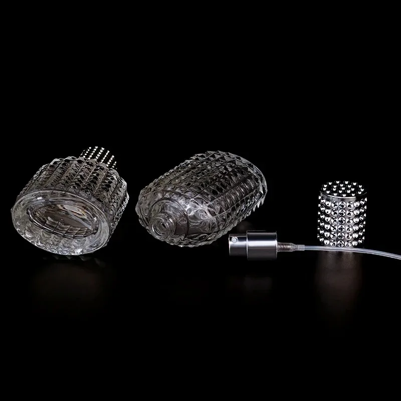 3pcs 30/50ml Pineapple Bottle Glass Portable Refillable Perfume Bottle Cosmetic Container Empty Spray Atomizer Travel Sub-bottle